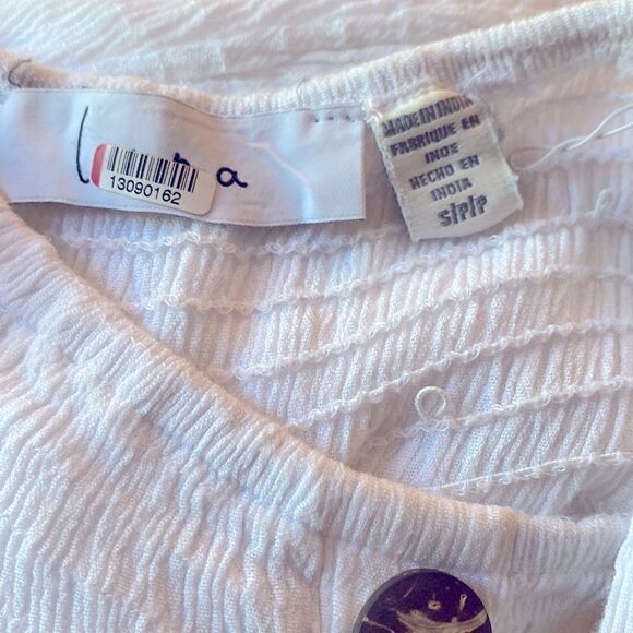 Louna White Midi Sundress Size Small - Picture 7 of 7